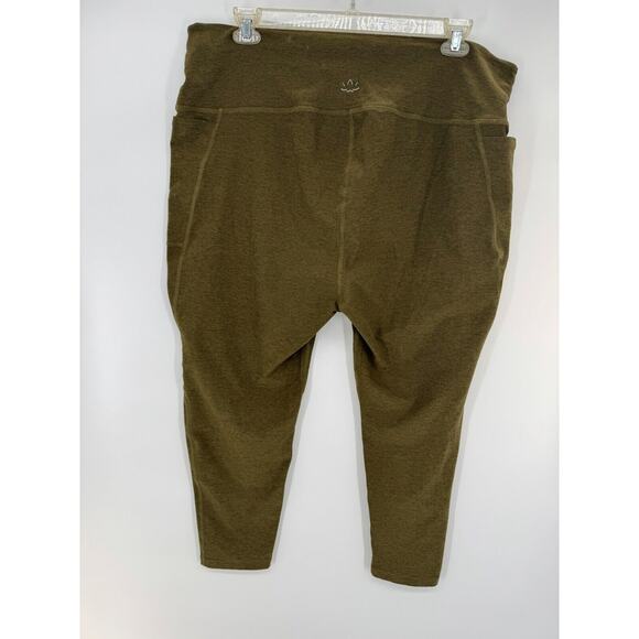 Beyond Yoga Womens Pull-On High Rise Legging Pants Side Pockets Size 4X Brown - Picture 4 of 6